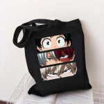 Minu Hero Academia Anime Moe &otilde;lakotid Lai &otilde;larihm Korea k&auml;ekott t&uuml;drukule Must l&otilde;uendist kandekott ostukott 24*26cm beež