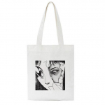 Jaapani animekirjad prinditud naiste kott Harajuku gooti &otilde;lakott kott Multikas Suure mahutavusega moe vintage ostukotid 24*26cm