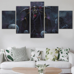 5 t&uuml;kki l&otilde;uendikunsti teema Overlord avamishooaeg, anime abstraktne plakat, l&otilde;uendimaali kaunistus kaasaegse kodu seinale prinditud pilt 20X35 20X45 20X55cm