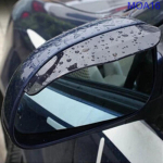 2pcs/set PVC Car Rear view Mirror sticker rain eyebrow weatherstrip auto mirror Rain Shield shade cover protector 2pcs gray