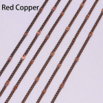 5 m/partii 1,3 mm 1,6 mm 2,0 mm l&uuml;likett, kaetud messingist materjalid hulgi kaelakeetid ehete tegemise tarvikud 1.3mm