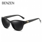 BENZEN Polariseeritud P&auml;ikeseprillid Naised Br&auml;nd Disainer Retro Kassisilm Naissoost P&auml;ikeseprillid S&otilde;itmiseks Varjud UV 400 Must 6131B must