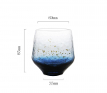 250 ml Blue Starry Sky Shadow viskitops Jaapani TOYO SASAKI veiniklaasist kunstiteos Viski trummel XO Chivas konjakibr&auml;ndi nuusutaja Red Starry Sky 250ml
