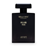 Bella Vita Luxury KLUB Man Eau De Parfum Parf&uuml;&uuml;m meestele sidruni, roosi ja vaniljega | Muskuse ja v&uuml;rtsika kauakestev Premium EDP parf&uuml;&uuml;m, 100 ml 100ML