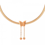 Butterfly Tutt Ripats Kaelakee Mood Firm T&uuml;druk Kaelakee Peopidu Mitmek&uuml;lgne Krae kett Luksuslik Isiksus Butterfly Kampsun kett kuld