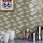 10 tk Green Peel and Stick Backsplash plaadikleebis Vin&uuml;&uuml;list seinakate k&ouml;&ouml;gipulga jaoks Subway Mosaics plaatidel 15cm*15cm*10Pcs