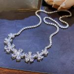 SACE GEMS klassikaline vasesulamist tsirkoon naiste ripats kaelakee moe kingitus valge