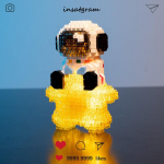 LELE helendav astronaut ehitusklotsid s&otilde;brap&auml;eva kingituseks klotsid lastele m&auml;nguasjad Astronaut Stars