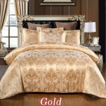 Luksuslik siidist žakaarkangast tekikott ja padjavarraste komplekt Lohjakate &uuml;heinimesevoodiga, kaheinimesevoodi, kaheinimesevoodi, Queen-suurusega tekikott 140*210cm 2Pcs