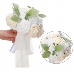 Kunstlik pulmakimp pruutneitsi pruudikimp Pulmakimp Pruudi lillekimbud Pruudi k&auml;es hoidev kimp v&otilde;ltslillede kimp