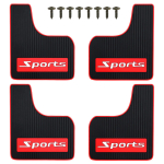 UUS Kumm Sport 4mm eesmine Tagumine Komplekt Universaalne Rally Porilapid Pritsmekaitsed Porikaitsed Poriklapid Kruvid Auto Automaastur 4pcs-Sport black