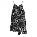 XITAO ebaregulaarne vabaaja moodne V-kaelusega naiste slingkleit HQQ0959 One Size valge