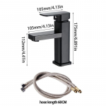 Valamu kraanikauss Vannituba L&uuml;hike/k&otilde;rge kraan Blacked Kuum K&uuml;lm Segisti Kraanivesi Valamu Segisti Kraan Kodu Vannitoa seadmed