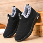 Naiste Unisex Slip On Platform Pahkluu Veekindlad Plush Talvekingad 44 must