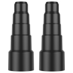 2 tk universaalne tolmuimeja vooliku adapteri komplekt 5-kihiline tolmuimeja vooliku &uuml;hendus 23 mm 30 mm 34 mm 42 mm 50 mm puhastusadapterid 2PCS must