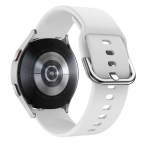 Sport 22mm 20mm silikoonrihm Samsungi k&auml;ekellale 5 6 40mm 44mm 6 Classic 43mm 47mm 4 Classic 42mm 46mm jaoks Huawei Watch 3 Pro /gt Gt2/ 2e /pro Amazfit Huawei Watch 2.(20mm) valge