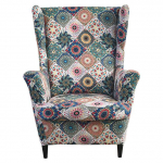 Tr&uuml;kkimine Kaldus k&auml;sivarre Kingi seljatoe kate Elastne tugitooli tiibdiivan seljatoe tooli kate Venituskaitse Kodukaunistus 1 Piece