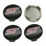 4 tk 54 mm ratta keskosa rummu katted auto embleem Logo ST ratta keskkork ford-mustangile explorer jaoks fiesta jaoks fookuse jaoks Kuga alumiiniumkleebis 4pcs/set punane