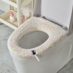 1tk Vannitoa WC istme kate Pehme soojem pestav matt kate padi padi istme korpus WC kaane kate tarvikud vanni avaleht kuld/roosa