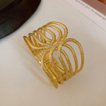 Euroopa ja Ameerika geomeetriline mitmekihiline lahtise otsaga k&auml;ev&otilde;ru, liialdatud disainiga k&auml;ev&otilde;ru, isiksuslik lihtne naiste k&auml;ev&otilde;ru