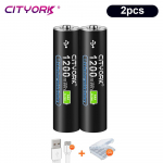 CITYORK 1,5 V USB liitium-ioon AA+AAA laetavad akud AAA 1200mWh AA 3000mWh liitiumaku 1,5v AA AAA USB-kaabliga 2aaa