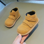 Laste pl&uuml;&uuml;sist l&uuml;hikesed saapad S&uuml;gistalvised Retrosaapad Libisemisvastased Lastele H&auml;rmas nahast saapad 21 pruun