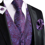 Meeste vest Paisley solid vesti &uuml;likond smokingu Gilet mantel siidist, korrap&auml;rase istumisega topsid 2XL