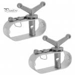 Alumiiniumist trossipinguti roostekindel, h&otilde;lpsasti kasutatav, ergonoomiline liblikk&auml;epidemega basseini katte p&otilde;rkvints talveks maapealse basseini jaoks 2pcs