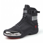 Mootorrattas&otilde;idukingad Meeste ja naiste ratsasaapad Mootorrattasaapad Tuulekindlad ja Soe V&otilde;idus&otilde;idu k&otilde;rge &uuml;laosaga mootorrattakingad LED-valgusega jalan&otilde;ud 36 must