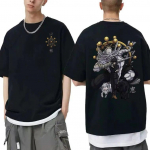 Anime Jujutsu Kaisen Fushiguro Megumi Print T-s&auml;rgid Unisex Unisexga Harajuku Oversized l&uuml;hikeste varrukatega T-s&auml;rk Vintage Street Unisex Tee L