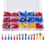 840 tk k&uuml;lmsurveklemmide komplekt elektrijuhtmete pistikud, isoleeritud traadi pressklemmid, segatud 280Pcs mitmev&auml;rviline