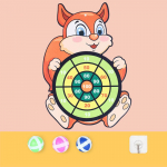 Interaktiivne kogupere peom&auml;ng Harivad noolem&auml;ngulauad M&auml;nguloomad Pehme palliviskamine Lastele Kingitus with 3 balls