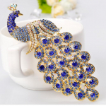 Eriti suur paabulinnu pross v&auml;rviliste kristallkividega, paabulinnu prossi ehted, prossi aksessuaarid, 1 tk s&uuml;nnip&auml;evakingitus