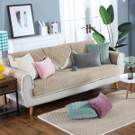 Minimalistlik kaasaegne elutoa diivanmatt pl&uuml;&uuml;sist tolmukindel diivani kate majapidamises kasutatav talvine pl&uuml;&uuml;s, mugav ja libisemisvastane istmepadi 30*50cm pillowcase 1pcs kohv