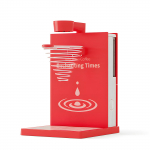 Automaatne / k&auml;sitsi tilgutav kohvimasin 300 ml eemaldatav veepaak konstantse temperatuuriga raamatukujuline UK Plug punane