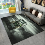 Autotraktori seeria mustriga veoautode ala vaip, vaipvaip kodu elutoa diivani uksemati sisekujunduseks, laste libisemiskindel 3D p&otilde;randamatt 80cm x 120cm
