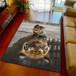 Armsad loomade peegeldusega inspireerivad vaibad elutuppa Magamistoa kassil&otilde;vi tiigri loomavaip M&auml;ngutoa sisekujundus Kodukujundus 40cm by 60cm