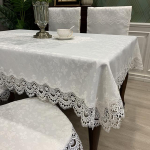 Laudlina ristk&uuml;lik Luksuslik tikandid pitsist &uuml;mmargune lauakate Lill Elegantne &otilde;&otilde;neslaud S&ouml;&ouml;giriidest laualipp k&auml;ter&auml;tikud 180X230cm