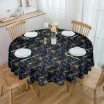 J&auml;rk-j&auml;rguline lehtlillede &uuml;marlaudlina festivali einestamine Veekindel laudlina lauakate pulmapeo kaunistamiseks 4pcs 33x48 Table mat