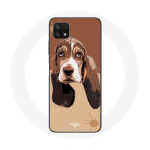 &Uuml;mbris Samsung Galaxy A22 5G Basset Hound koera n&auml;o jaoks