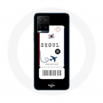 Coque pour Vivo Y21s 2021 / Y21 2021 Billet d'avion Seoul Cor&eacute;e du Sud