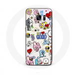 &Uuml;mbris Samsung Galaxy S6 BTS Bangtan Sonyeondan BT21 Van Tata Chimmy Cooky Rj Koya Mang Et Shook jaoks