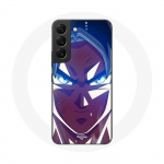 Coque pour Samsung Galaxy S22 Dragon Ball Goku Visage &eacute;nerv&eacute;