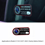 Tesla Model Model3 Y X S Auto Pagasiruumi Tagaluugi L&uuml;liti Hoiatus Peegeldav Kleebis Automaatse S&otilde;idu Meeldetuletus Tarvikud Kleebis MXS3-GA06LE