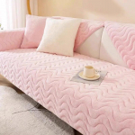 Talvine pehme diivanipadja kate Libisemisvastane diivanir&auml;tikuriie soojaks Paksendatud triibuline seljatugi T&auml;ielikult m&auml;hitud padi k&auml;etugi 50x50cm 1pcs