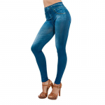Stretch Well Fitness v&otilde;ltsitud taskud k&otilde;rge v&ouml;&ouml;kohaga s&auml;&auml;rised kunstteksast teksad Seksikad elastsed jeggings pehmed vabaaja &otilde;hukesed pliiatsp&uuml;ksid XXL