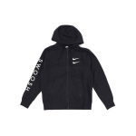 Nike Tikitud Swoosh T&otilde;mblukuga Huppar Jakk Meeste &Uuml;ler&otilde;ivad Must CU3927-010 XXL