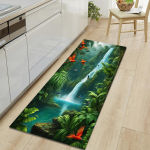 Natural Scenery Pehme k&ouml;&ouml;givaip V&auml;simusvastane K&ouml;&ouml;givaip Veekindel libisemisvastane Vaibakomplekt Jooksuvaip Voodivaip Imav vaip k&ouml;&ouml;gi jaoks 50*80cm