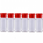 6tk piprapudel 100ml plastikust v&uuml;rtsisoola pipra sheikerid maitseainepurk BBQ maitseaine &auml;&auml;dikas villimine 6pcs punane