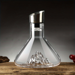 1 tk veinikarahvin Kerge luksuslik tipptasemel Ice Mountaini veini karahvin majapidamiste juga veinikarahvin Creative Ice Mountain Bottom kristallklaasist filter